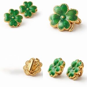 Green Clover Earrings